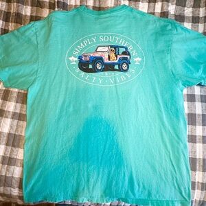 Simply Southern womens Aqua Salty Vibes Tee